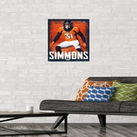 Denver Broncos - Justin Simmons Wall Poster, 14.725 22.375