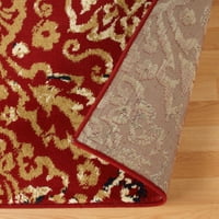 Superior Northman virágos vintage beltéri szőnyeg, piros, 4 '6'