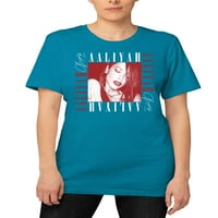 Aaliyah női juniorok négyzet alakú logó rövid ujjú grafikus póló