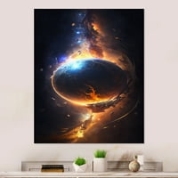 Designart Deep Space Planet Fusion I Canvas falművészet