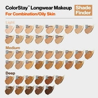 Revlon ColorStay Arc smink kombinált és zsíros bőrre, SPF 15, Longwear Medium-teljes lefedettség matt felülettel, arany bézs