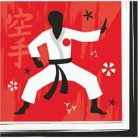 Karate party ital szalvéták, számolj a vendégeknek