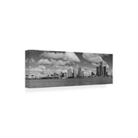A Monte Nagler, a Detroit Skyline Panorama 'vászon művészete