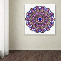 Védjegy Szépművészet Bubbles Mandala túlcsorduló vászon művészet, Kathy G. Ahrens