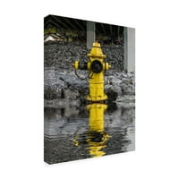 Brian Carson 'Waterworks No 4' Canvas Art