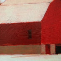 Masterpiece Művészeti Galéria Red Barn Times három, Tracy Helgeson Canvas Art Print 24 48