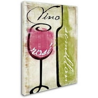 Védjegy Szépművészeti Ételek és italok vászon Art 'Wine Tasting IV', Color Bakery