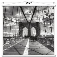 Chris Bliss-Brooklyn híd fali poszter mágneses kerettel, 22.375 34