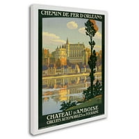 Védjegy Szépművészet Chateau d'Amboise Canvas Art