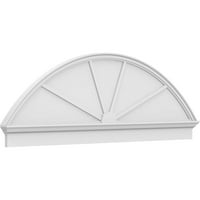 Ekena Millwork 80 W 26-7 8 H 2-3 4 P szegmens Arch Spoke építészeti fokozatú PVC kombináció