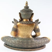 Feng Shui 12 Bronz Buddha Dhyani Mudra Lakberendezés Béke Szobrok