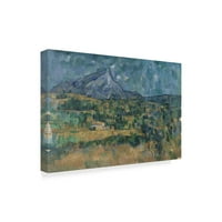 Védjegy képzőművészet' Mont Saintevictoire ' vászon művészet Paul Cezanne