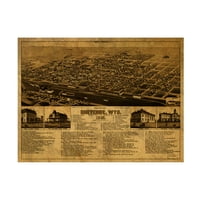 Red Atlas Designs 'Cheyenne Wy 1882' Canvas Art