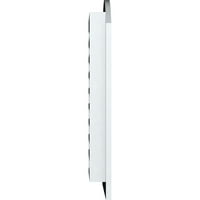 Ekena Millwork 14 W 22 H Arch Top Gable Vent funkcionális, PVC Gable szellőzőnyílás 1 4 lapos díszítéssel