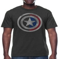 Marvel kapitány Amerika Shield férfi és nagy férfi grafikus póló, S-3XL méretek