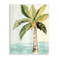 Stupell Industries pálmafa elhagyja a trópusi nyári breeze strand Wood Wall Art, 15, tervez: Robin Maria
