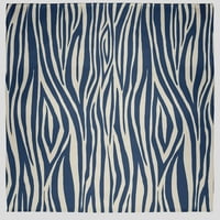 Egyszerűen Daisy 60 80 Wood Stripe gyapjú dobó takaró, kék