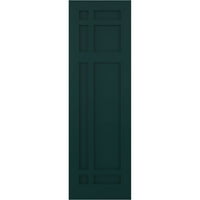 Ekena Millwork 18 W 61 H True Fit PVC San Juan Capistrano Mission Style Style RetiT Mount Redőny, Termál Zöld