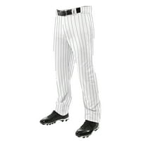 Champro Sport Triple Crown nyitott alsó Baseball nadrág Pinstripes, felnőtt nagy, fehér Navy Pinstripes