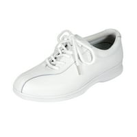 Órás kényelem Alana széles szélességű klasszikus Oxford csipke cipő fehér 5