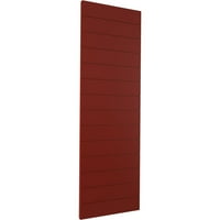 Ekena Millwork 15 W 38 H True Fit PVC vízszintes Slat Modern stílusú rögzített redőnyök, borsvörös