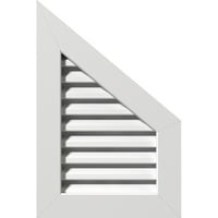 Ekena Millwork 16 W 34 H A FEDLEI TELJES FELSZERELÉS: FUNKCIÓS, PVC GABLE VENT W 1 4 lapos burkolat keret