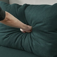 Aukfa 100 szekcionális kanapé, smaragd vászon kanapé