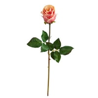 Szinte természetes 21 rózsabimbó mesterséges virág, lila