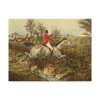 Védjegy Képzőművészet 'The English Hunt I' Canvas Art készítette: Henry Alken