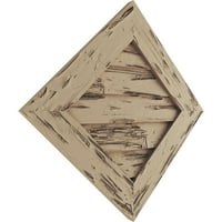 Ekena Millwork 24 W 24 H Timberthane Pecky Cypress Diamond Fau Wood nem funkcionális Gable szellőzőnyílás, alapozott barnulás