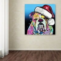 Védjegy Képzőművészet „A Bulldog Christmas” vászon művészete, Dean Russo