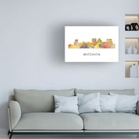 Marlene Watson 'Witchita Kansas Skyline' Canvas Art