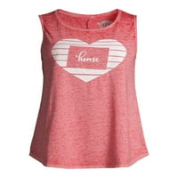 Otthon ingyenes Ohio Stripe Heart Tank Top