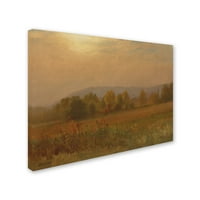 Védjegy Szépművészet Őszi táj Új -Anglia Vászonművészet, Albert Bierstadt