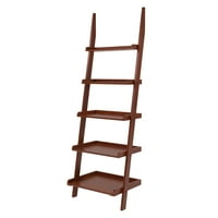 Amerika Bútorok Hillcrest Wood 5-Tier Ladder könyvespolc, cseresznye