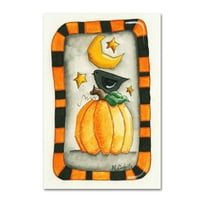 Védjegy képzőművészet 'Halloween Mr Pand Friends' vászon művészet Maureen Lisa Costello