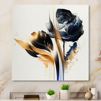 Designart Roses Flow Flower az absztrakt fúziós III vászon fali művészeten