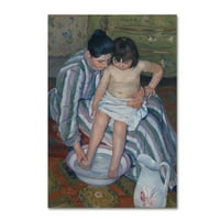 Védjegy Szépművészet 'The Childs Bath' vászon művészete: Cassatt