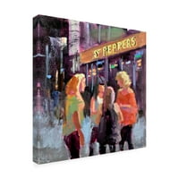 Jennifer Stottle Taylor 'Girls Night Out az Sgt Peppers' Canvas Art -ban