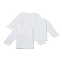 Garanimals Baby Boys alapvető hosszú ujjú póló többcsepp, 3 darab, méret 0 3m-24m