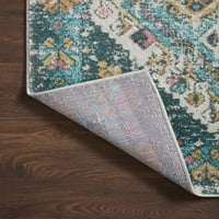 Justina Blakeney Loloi Eila Aqua Multi 4'-0 6'-0 Accent Rug