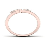 5 8ct TDW Diamond 10K rózsa arany divatgyűrű