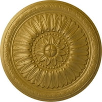 Ekena Millwork 24 OD 5 8 P templom mennyezeti medál, kézzel festett fáraó arany