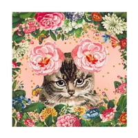 A betűtípus „macska kert” vászon művészete