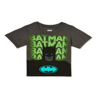 Batman baba és kisgyermek fiú grafikus póló, méretek 12m-t