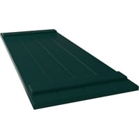 Ekena Millwork 1 2 W 77 H True Fit PVC Négy tábla csatlakozott a Board-N-Batten redőnyökhöz, termikus zöld