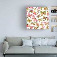 Yachal Design 'élénk rózsaszín pillangók' vászon művészet