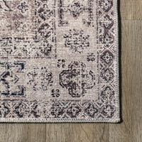 nuloom sharyn hagyományos vintage pamut terület szőnyeg, 7 '3 9', rozsda