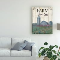 Védjegy Szépművészet 'Farm Fresh Vintage Barn' vászon művészete: Marnie Bourque
