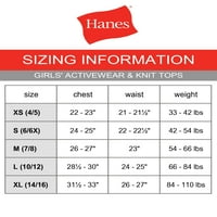 Hanes Girls Jersey rövidnadrág, 3-csomag, méret 4-16